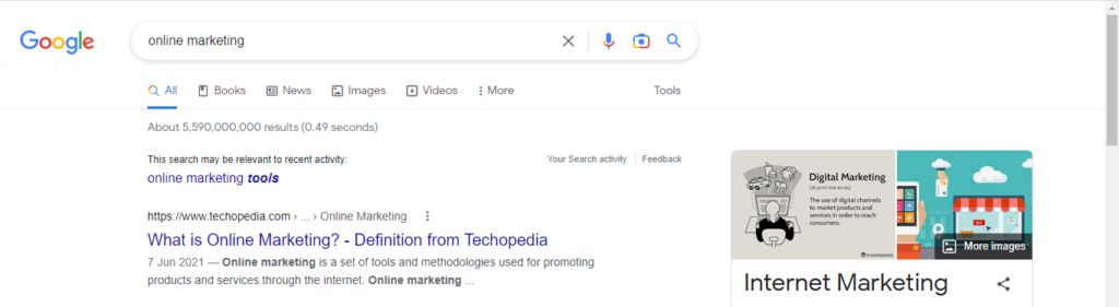 online marketing google search