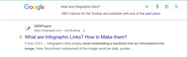 what are infographic links