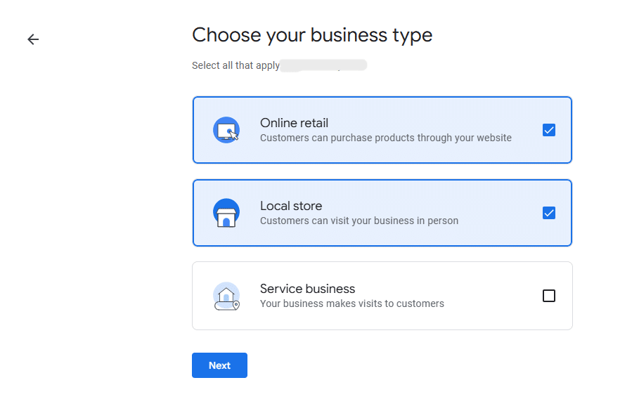 Business type