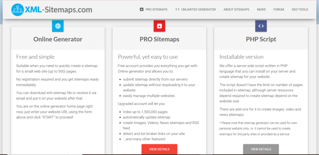 12.xml sitemaps pricing