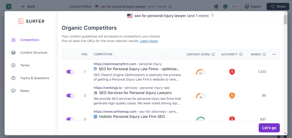 21-pick-top-5-organic-competitors