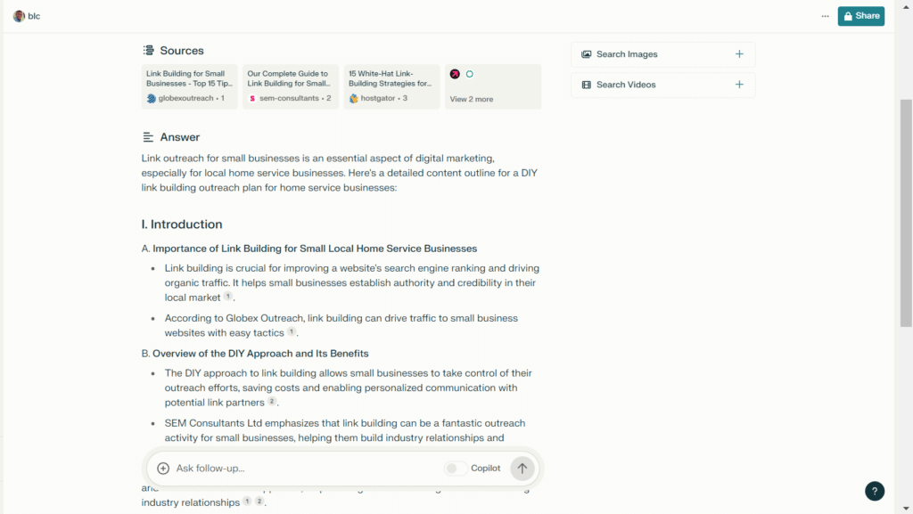 AI-generated content draft being used as a starting point for article writing
