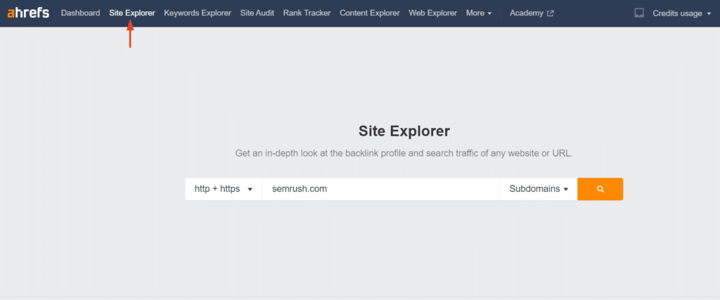 5. site explorer