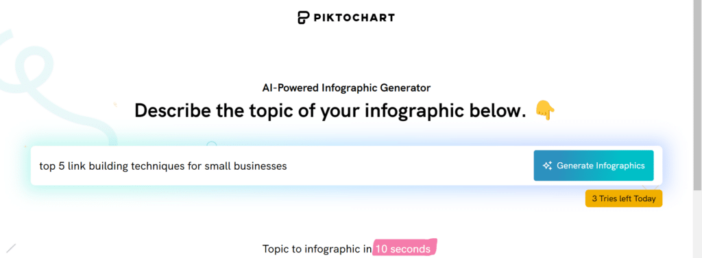 Using AI tools to create infographics for link building campaigns
