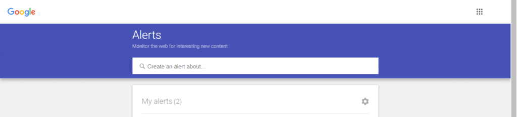 google alerts