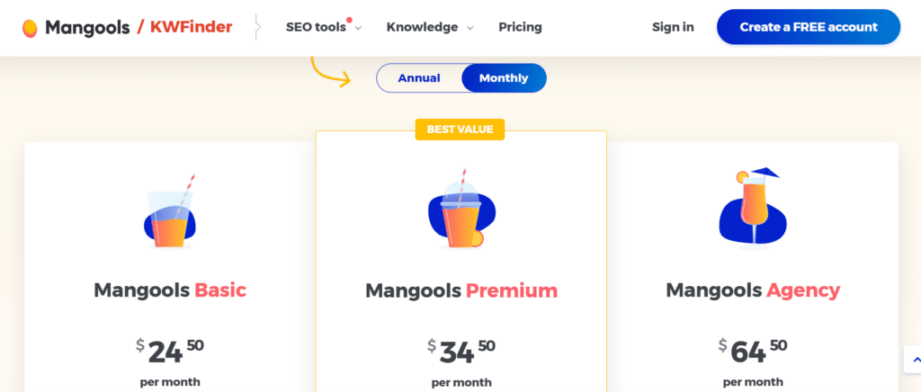 8.kwfinder pricing