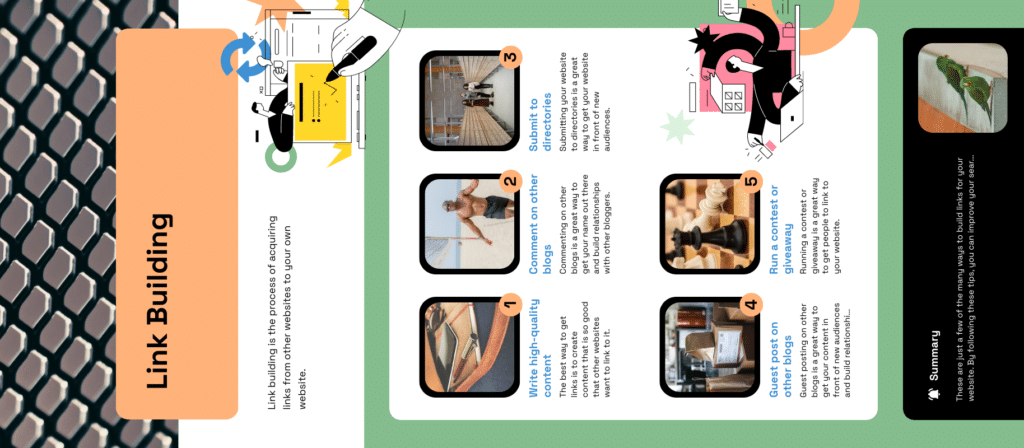 Final infographic design created with AI for link building outreach