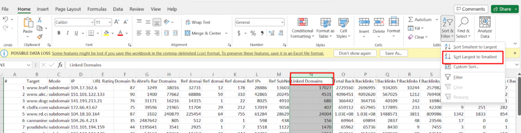 Ahrefs Linked Domain Filter to Find Out Niche Edit Opportunities