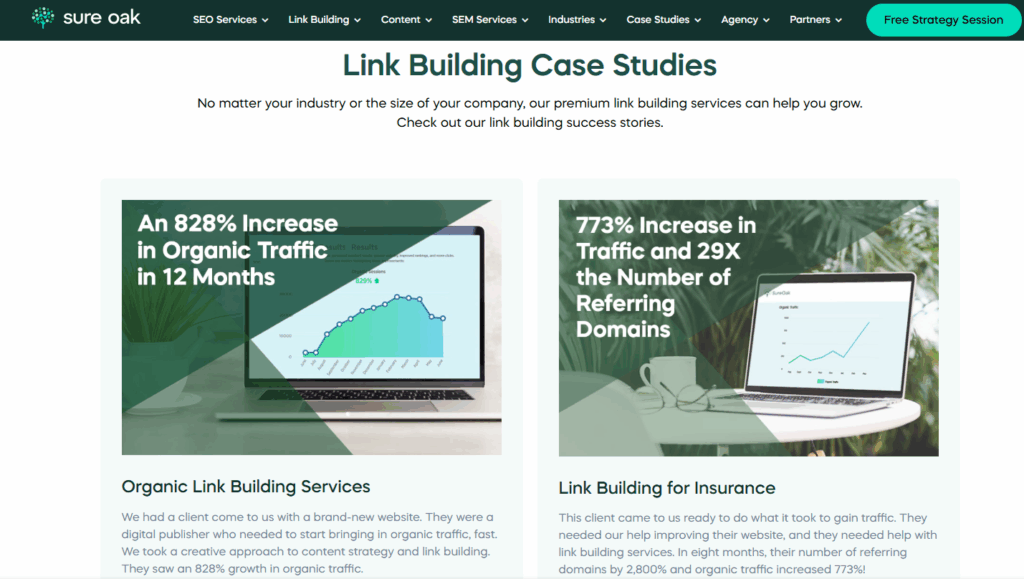 sure oak case studies